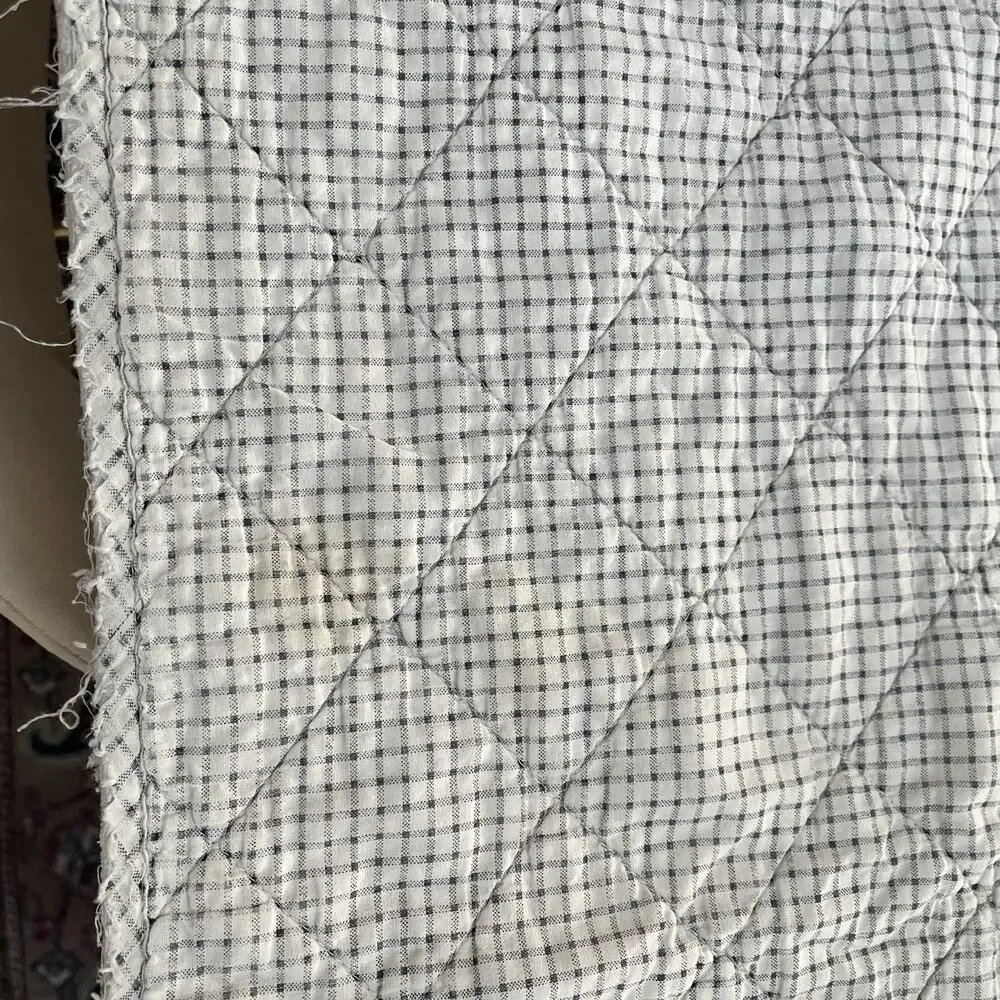 Tommy Hilfiger White Striped Cotton Quilt Blanket 58